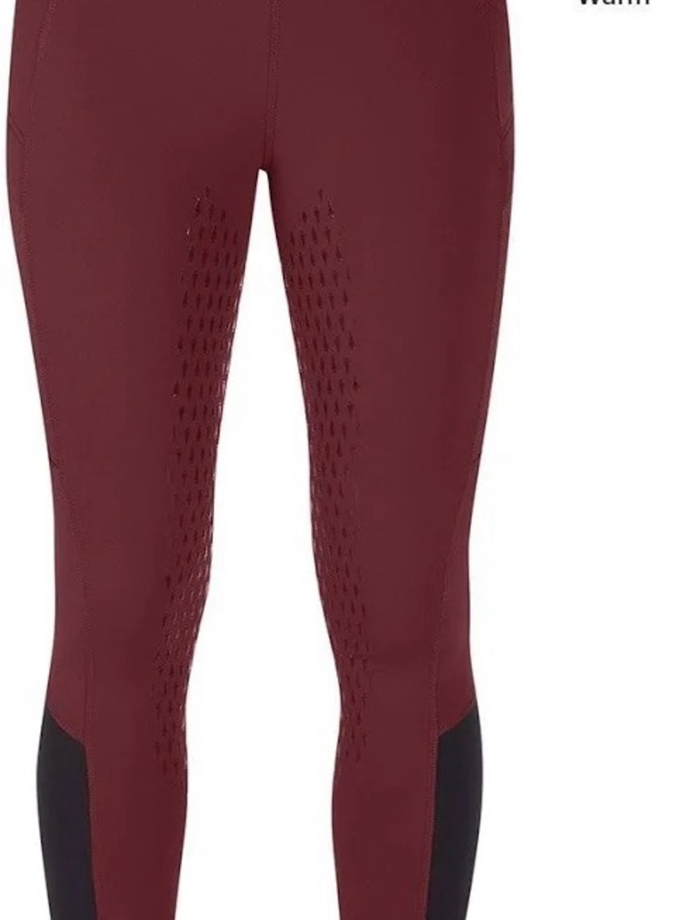 Women's Kerrits Thermal Full Seat Tight Size L Burgundy Riding Breeches